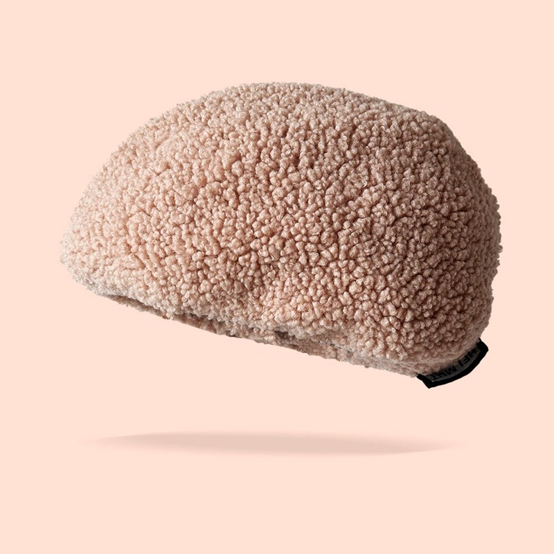 Helmut - Couvre casque moumoute beige adulte