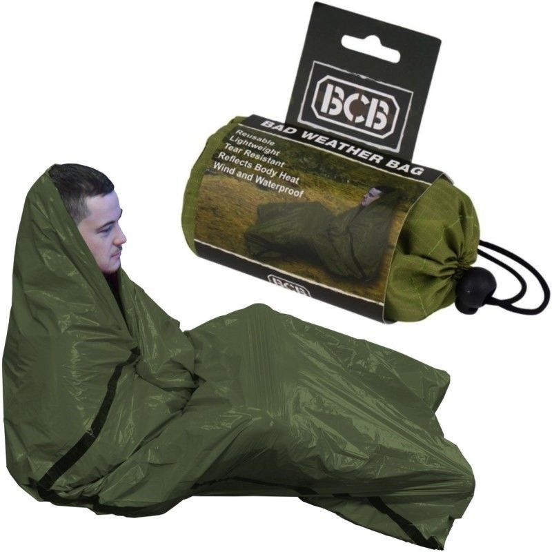 Sac de survie bcb bad weather bag vert armée