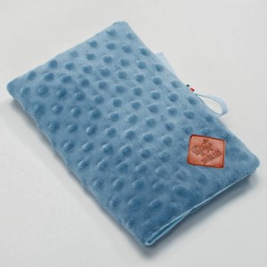 Protège carnet de santé minky denim 17