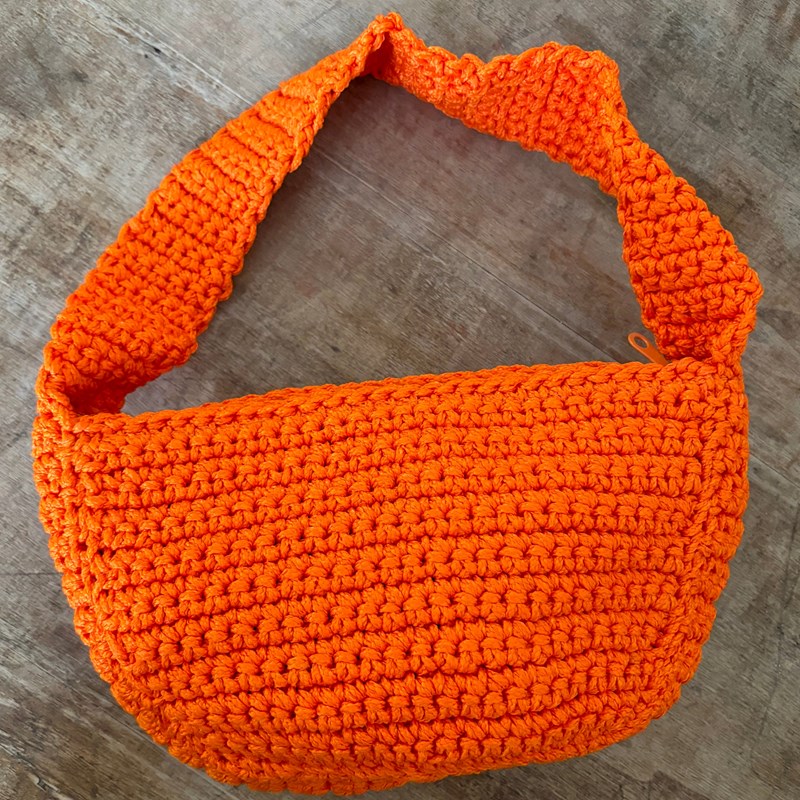 Bahia Home - Sac chloé en soie technique orange