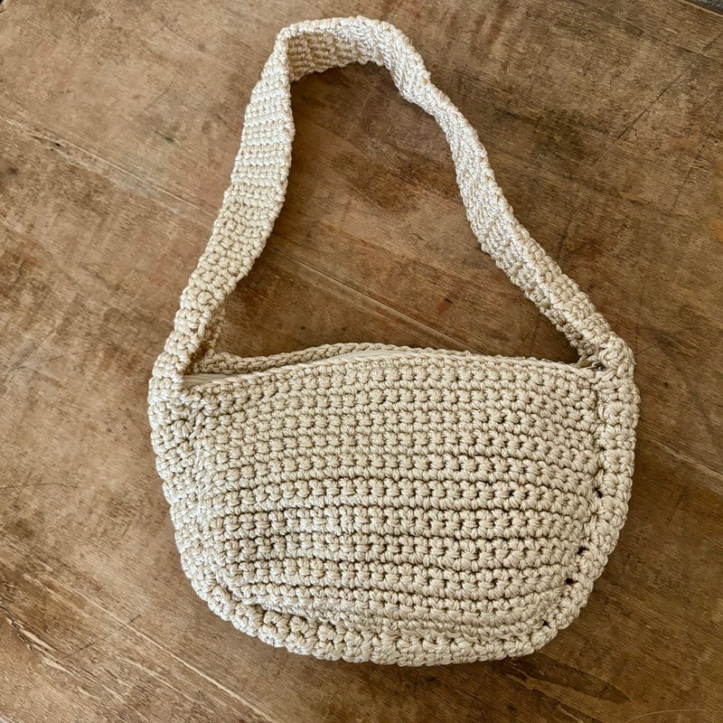 Bahia Home - Sac chloé en soie technique blanc irisé