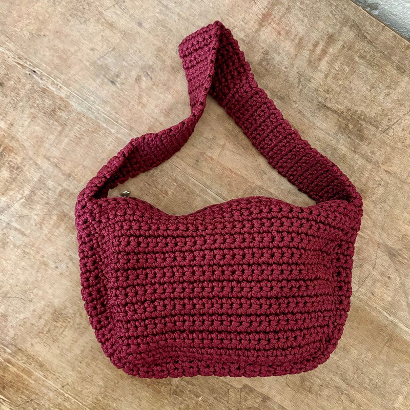 Bahia Home - Sac chloé en soie technique bordeaux