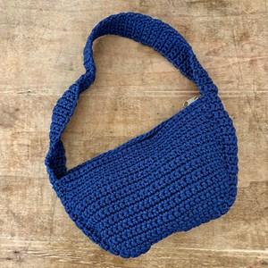 Sac chloé en soie technique bleu marine