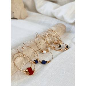 Boucles d'oreilles Olympie Howlite