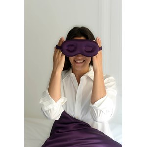 Masque de sommeil en soie spécial cils