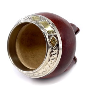 Calebasse torpedo - alpaca et bronze