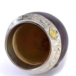 Calebasse torpedo - alpaca et bronze