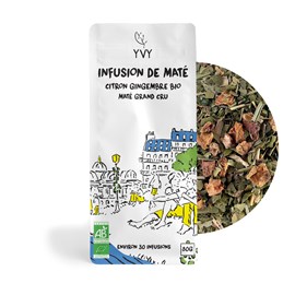 Infusion de maté - citron gingembre bio