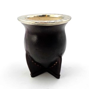 Kit maté camionero alpaca gravée