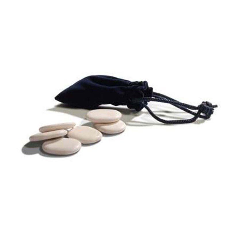 Set de 6 mini pierres en marbre pour le