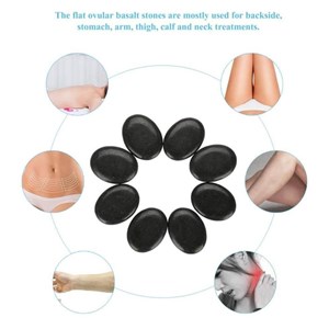 Coffret 8 grandes pierres de basalte com