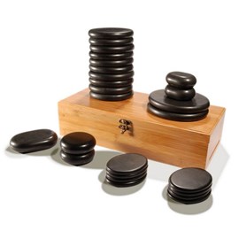 Coffret 25 pierres standard en basalte*
