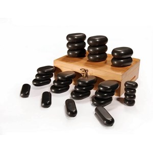 Coffret 28 petites pierres pour massage