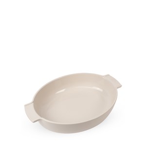 Appolia plat four céramique ovale écru