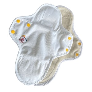 Serviette hygiénique lavable blanche