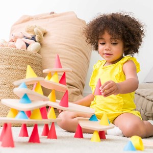 Jeu de construction en bois piks medium