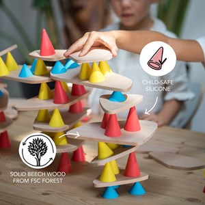 Jeu de construction en bois piks medium