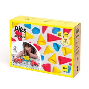 Jeu sensoriel en silicone piks kit cônes