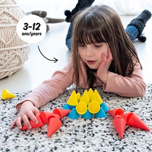 Jeu sensoriel en silicone piks kit cônes