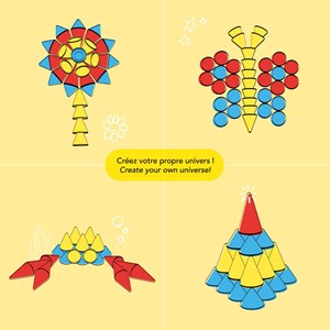 Jeu sensoriel en silicone piks kit cônes