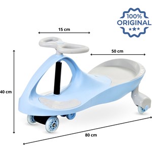 Voiture enfant twistcar 120 kg max bleue