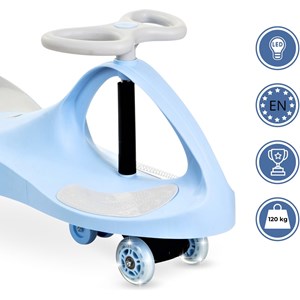 Voiture enfant twistcar 120 kg max bleue