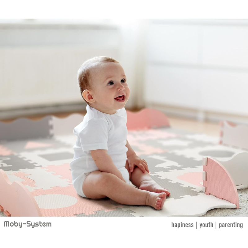 Tapis puzzle bébé, mousse eva 150*150cm (Moby System) - Image 1