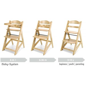 Chaise haute bébé +6 mois évolutive