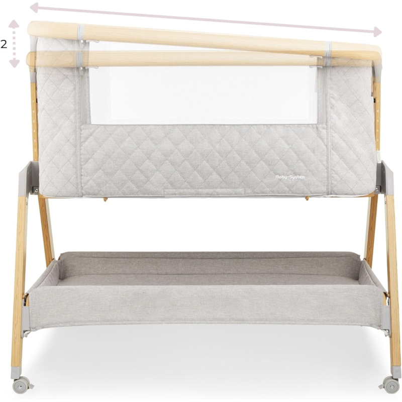 Lit bébé lit parapluie d'appoint 9kg max (Moby System) - Image 2