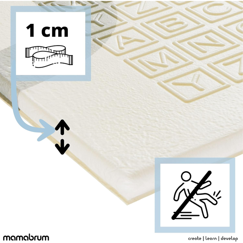 Tapis d'éveil bébé tapis jeux 180*200 cm (Mamabrum) - Image 3
