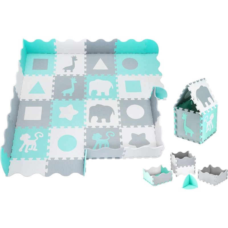 Tapis puzzle bébé en mousse 150*150 (Moby System) - Image 1