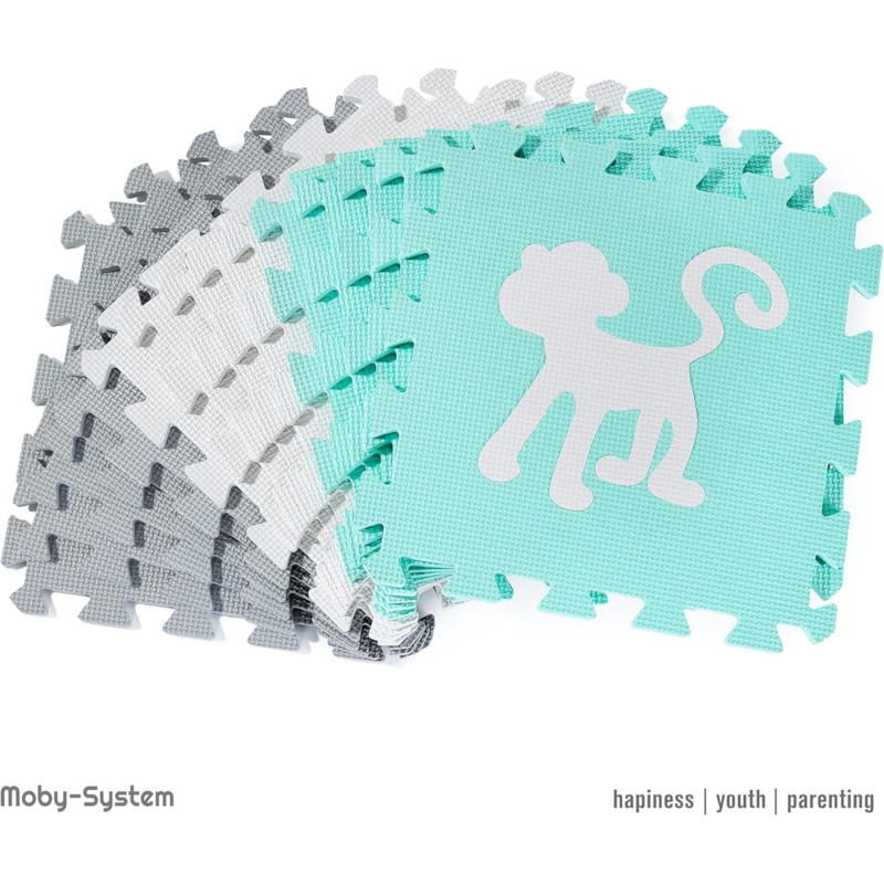 Tapis puzzle bébé en mousse 150*150 (Moby System) - Image 3