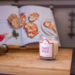 Bougie parfumée tomate basilic