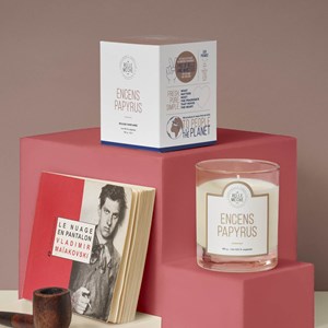 Bougie parfumée encens papyrus