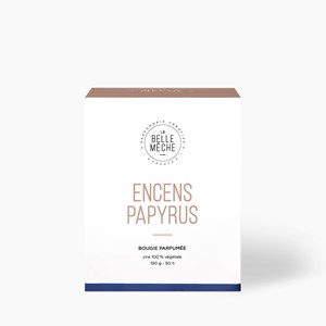 Bougie parfumée encens papyrus
