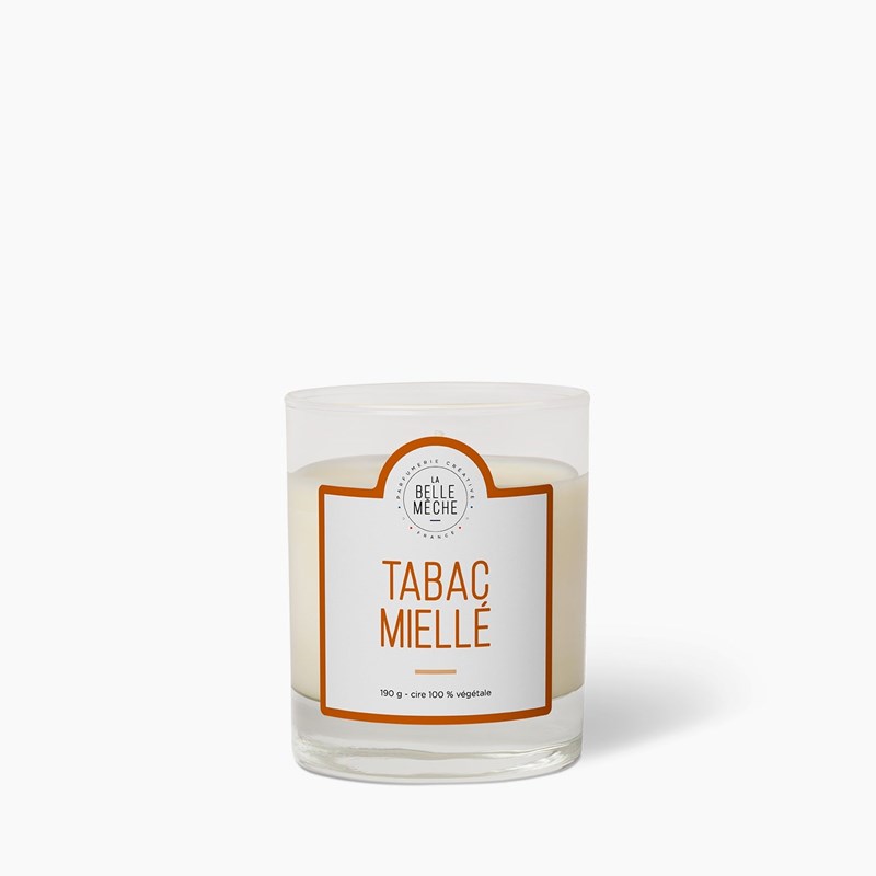 Bougie parfumée tabac miellé