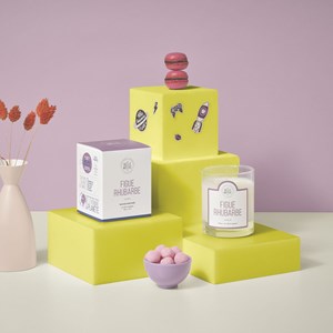 Bougie parfumée figue rhubarbe