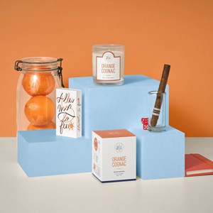 Bougie parfumée orange cognac