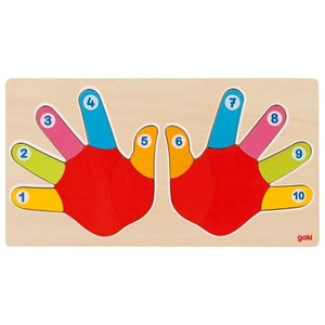 Les mains, puzzle à assembler