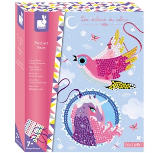 Set créatif pixel art strass jolies dé