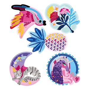 Set créatif pixel art strass jolies dé