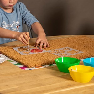 Diy paillasson fleurs