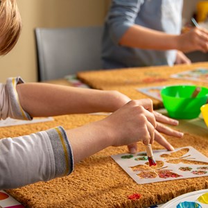 Diy paillasson papillons