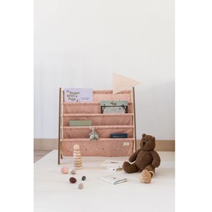 Bibliothèque enfant terrazzo argile