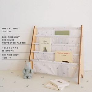 Bibliothèque enfant myrtilles beige