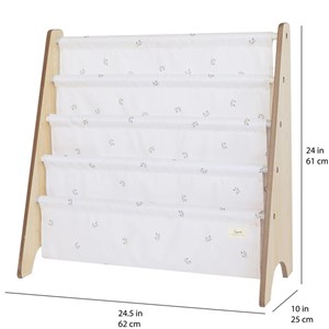 Bibliothèque enfant myrtilles taupe