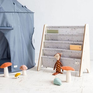 Bibliothèque enfant terrazzo gris clair