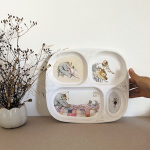 Assiette plateau à compartiments ernest