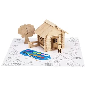 Chalet en bois à peindre 85 pcs