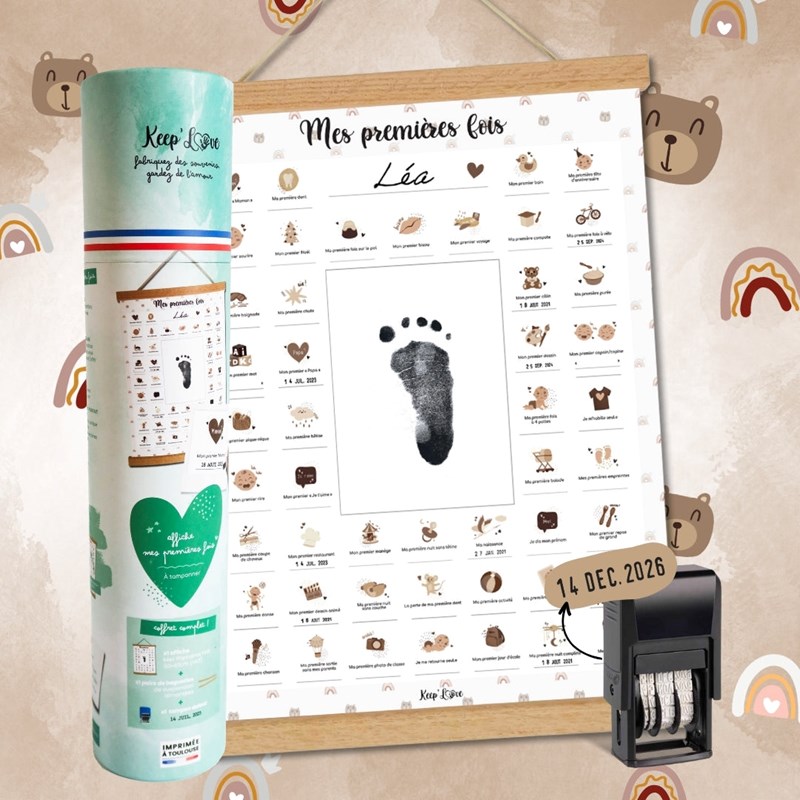 Affiche mes premières fois - ourson